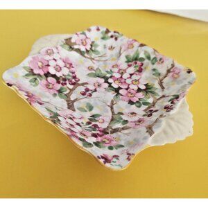 Vintage Shelley Floral Chintz Maytime Jam Trinket Dish 1940's RARE!